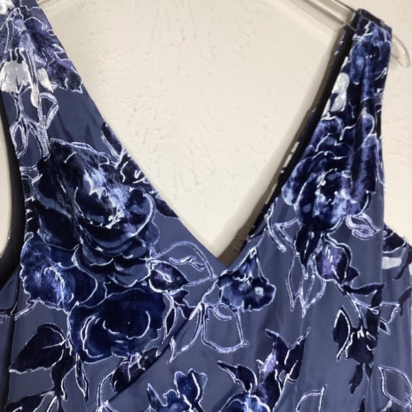 Marchesa Notte Cocktail Dress Tiered Velvet Burnout NWT 12 - Picture 5 of 12